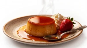 Flan, Pollería Las Brujas in Clermont FL