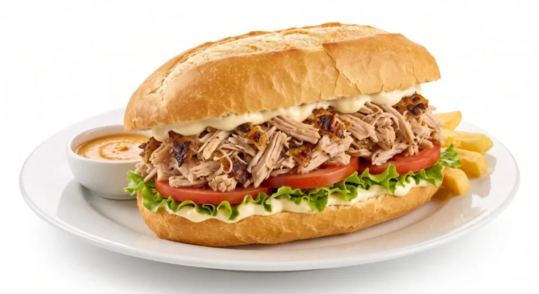 Peruvian Rotisserie Chicken Sandwich, Pollería Las Brujas in Clermont FL